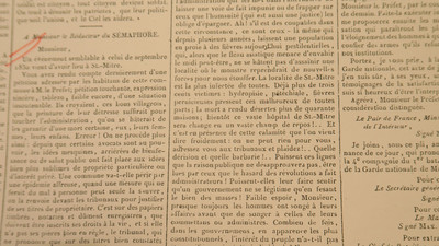 Le Sémaphore&nbsp;: lettre ouverte d’Alexandre Duquesnay