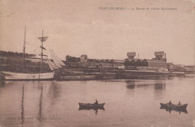 Usine Kuhlmann de Port-de-Bouc et la darse du chenal de Caronte