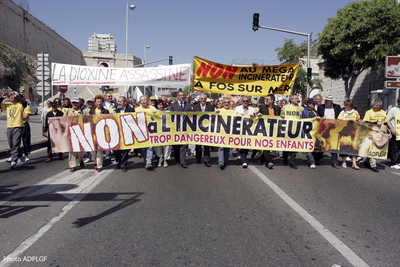Manifestation contre l’incinérateur