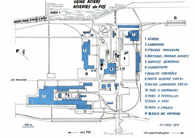 Usine Ugine Aciers de Fos