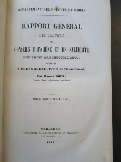 Rapport au préfet Suleau sur la toxicité des usines à plomb